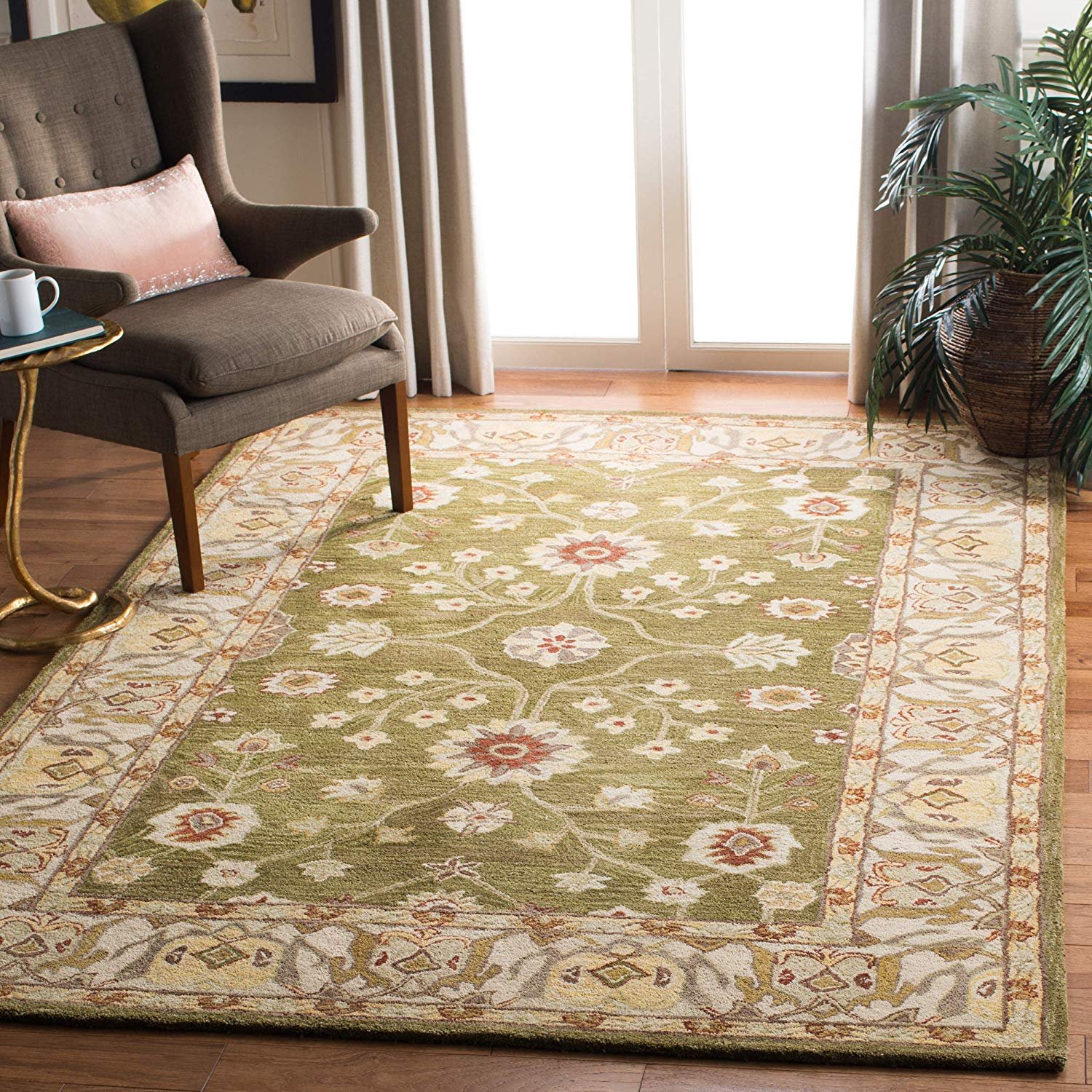 Safavieh Anatolia Collection AN562D Handmade Traditional Oriental Moss