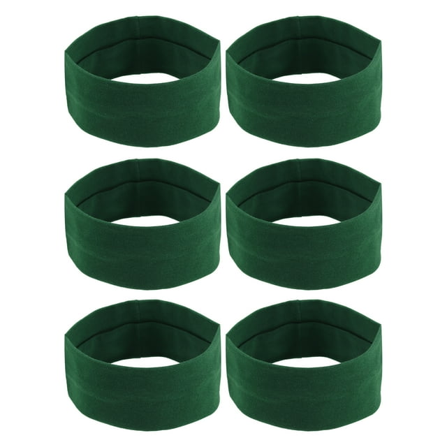 bandas para la cabeza, bandas para el sudor, diadema elástica que absorbe la humedad, para deportes, algodón, verde