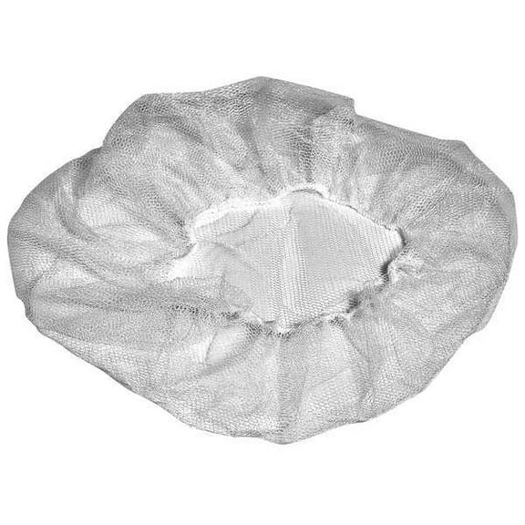 Cellucap Hairnet, Polyester, 20 in Dia., White, M, 1000 PK K220HNWT