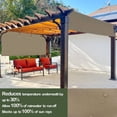 thumbnail image 3 of Waterproof Pergola Replacement Cover Panel Canopy Shade Cover with Rod Pockets Muddy Water, 3 of 6
