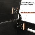 thumbnail image 6 of 39.4" Storage Chest, Wooden Storage Bench, Lift Top Toy Chest with 2 Safety Hinges, Large Toy Box, Entryway Bench for Living Room, Bedroom, Black, 6 of 18