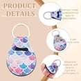 thumbnail image 3 of 12Pcs Coin Holder Keychain Teardrop Keyring Storage Pouch for AA Challenge Coins Universal Medallion Keychains with 12Styles Neoprene Keyring Pouch for Souvenir and Collectible, 3 of 7