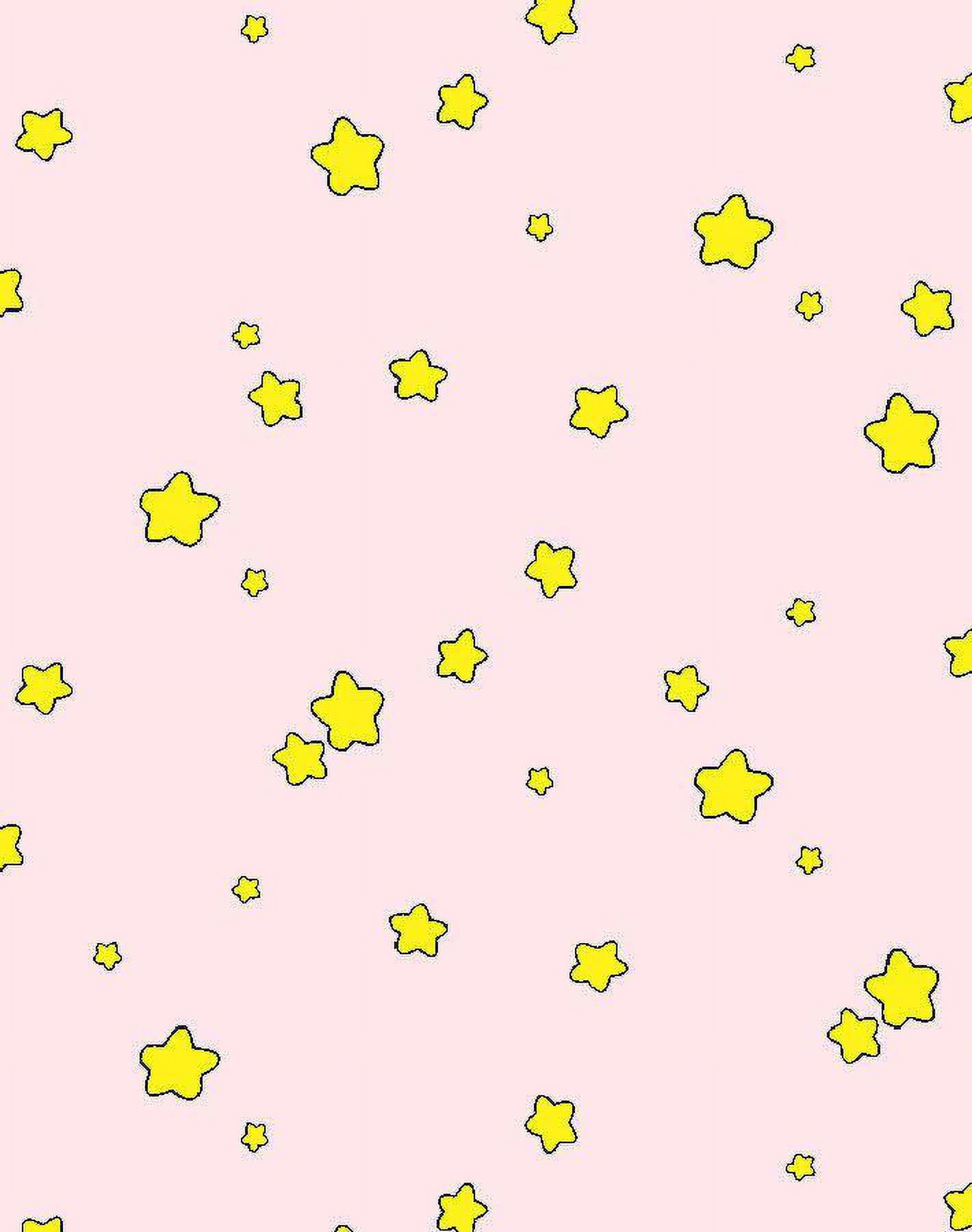 Shooting Stars Removable Vinyl Wallpaper by Barbie - Pink