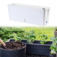 thumbnail image 1 of Colaxi Window Box Planter Versatile Container Flower Pot for Garden Outdoor Balcony Pure White, 1 of 8