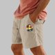 thumbnail image 2 of Pantalones Cortos para Hombre Cintura Elástica con Bolsillos Color Sólido Casual Cordón Suelto Pantalones Cortos de Ejercicio, 2 of 4