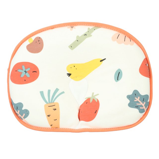 Almohada para bebé, almohada para recién nacido transpirable de algodón con dibujos animados bonitos, almohada para recién nacido de espuma viscoelástica creada magistralmente