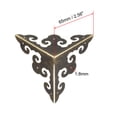 thumbnail image 2 of Unique Bargains Metal Box Corner Protectors Edge Guard Protector 65x65x65mm Bronze Tone 4Pcs, 2 of 3