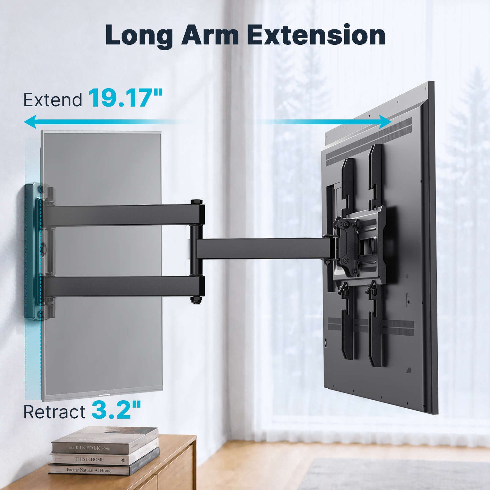 MountFTV Full Motion TV Wall Mount 26-65", Max 88 lbs photo 3