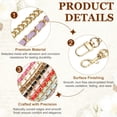 thumbnail image 3 of Uxcell 2 Pcs Correa de Cadena para Bolso, 47 Pulgadas de Largo, Cadenas de Cuero de Reemplazo para DIY Cartera, Bolso, Mano, Clutch, Cadena Dorada Clara con Cuero Púrpura, 3 of 6