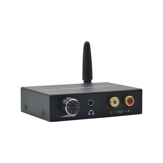Methold Convertidor DAC y Bluetooth de 192Khz, convertidor de Audio Digital analógico, decodificador de Audio DAC de consumo ultrabajo de energía Cables de audio/vídeo