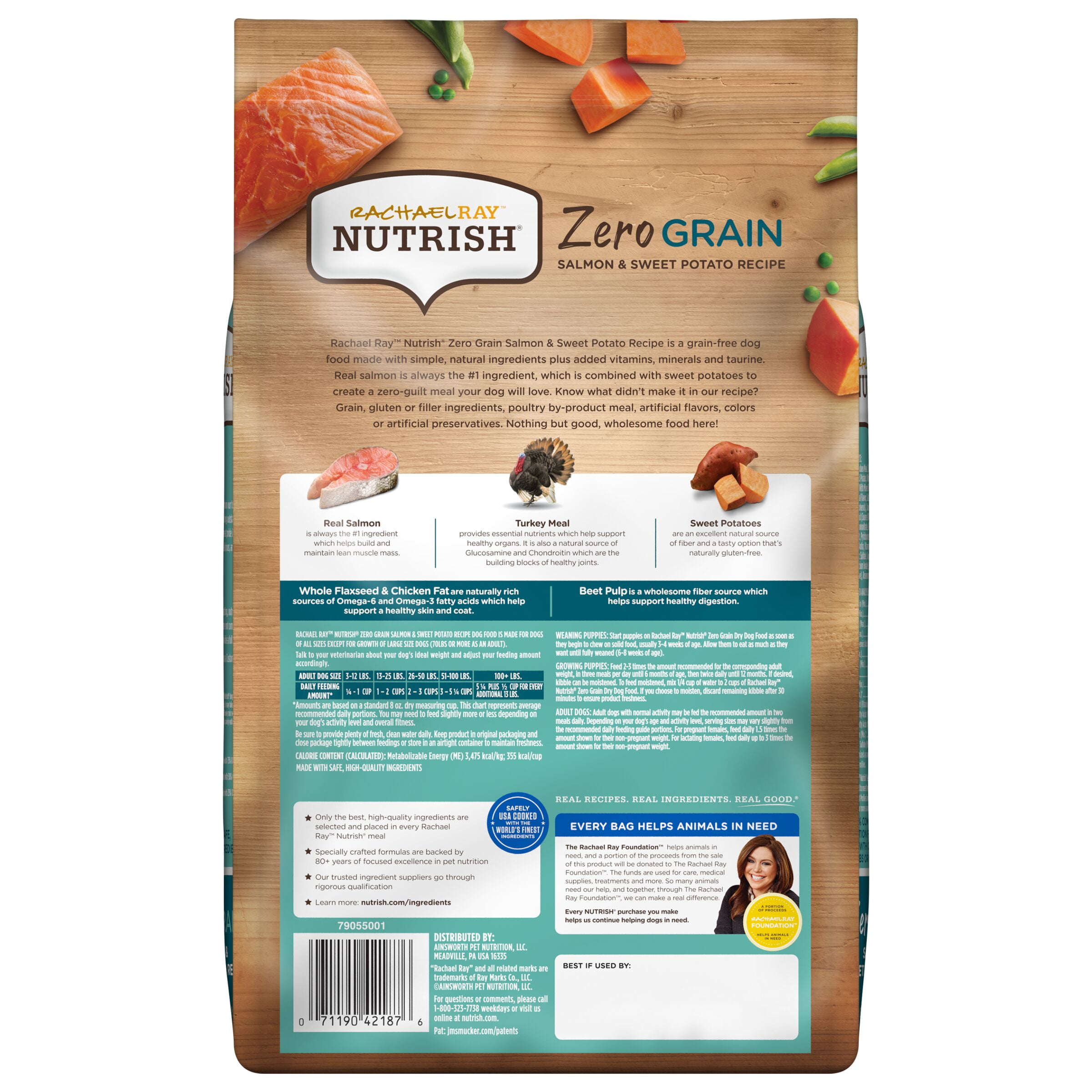 simply nourish salmon and sweet potato puppy