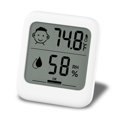 thumbnail image 1 of 1PCS Digital Thermometer Hygrometer with Comfort Face Display, Multi - Mount (Stand, Magnet, Hanging), Simple Design for Infectious Disease Prevention, Heat Stroke Avoidance – No Clock Function, 1 of 8