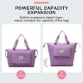 thumbnail image 4 of Folding Travel Bag, Foldable Travel Duffel Bag, Dry and Wet Separation Sports Portable Shoulder Bag, Travel Lightweight Waterproof Foldable Carry Luggage Bag, 4 of 10