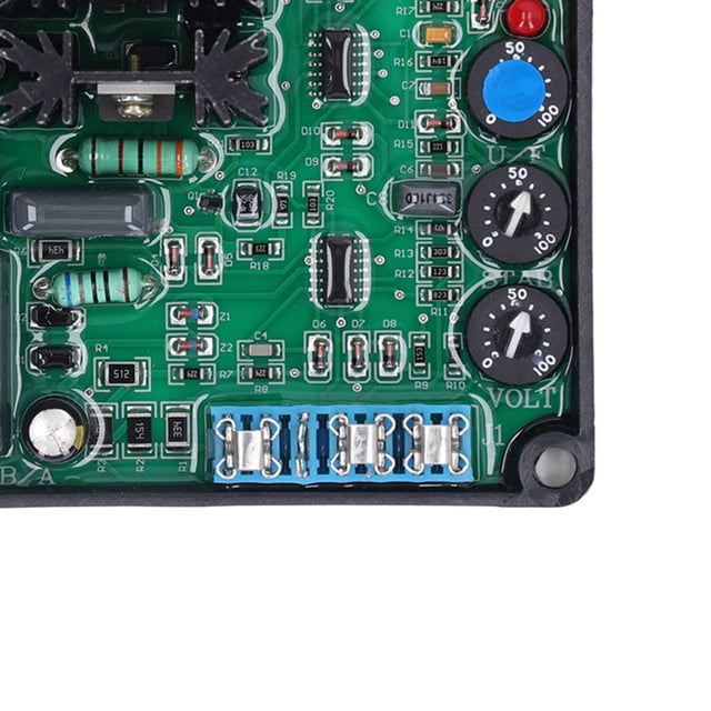 High-Performance AVR Module for Generators: Durable ABS Construction, 100-260VAC Input, Wide Compatibility with Electronics & Motors, Shockproof & Dustproof Design.