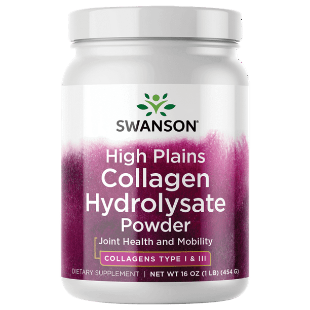 Swanson Premium High Plains Collagen Hydrolysate Powder 1 Lb Walmart Com Walmart Com