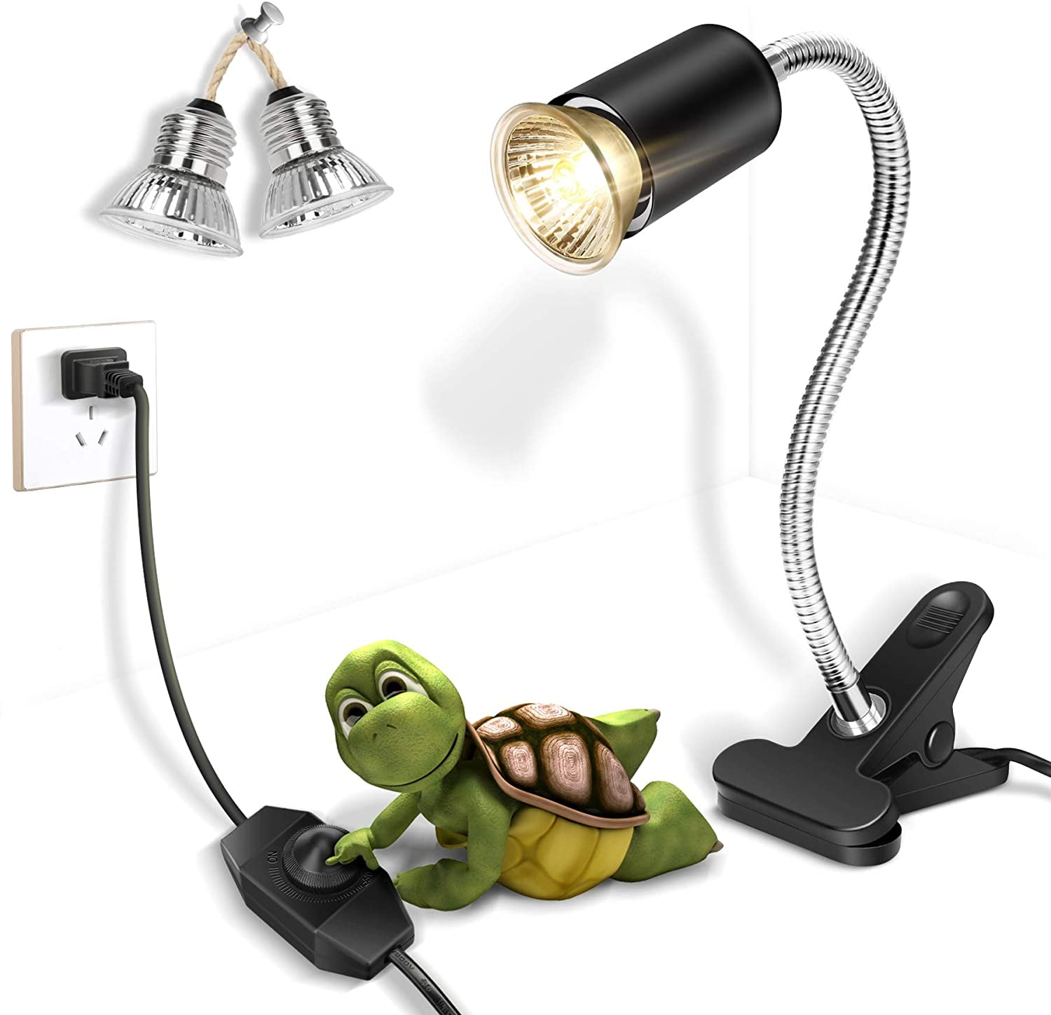 SM SunniMix 3 Pcs 50W E27 UVA+UVB Light Bulb Reptile Heat Emitter Brooder Heater Lamp Heat Lighting Basking Spot Lamp