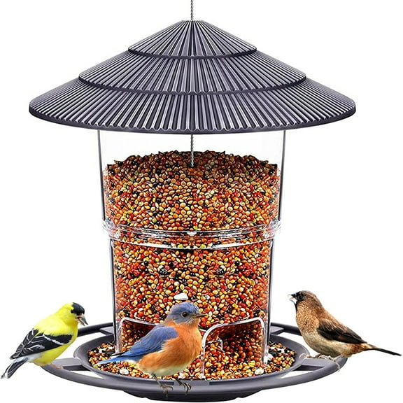KEINXS Bird Feeders for Outside, Bird feeder, Wild Bird seed for Outside Feeders, Squirrel Proof Birds Feeder, Garden Decoration