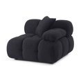 thumbnail image 6 of TOV Furniture Calliope Black Vegan Shearling Modular Corner Chair, 6 of 9