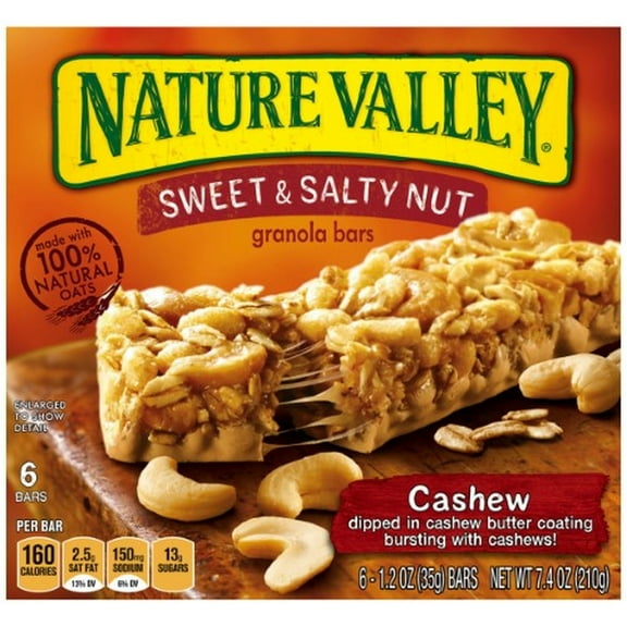 Nature Valley Sweet & Salty Nut Granola Bar Cashew (Pack of 48)