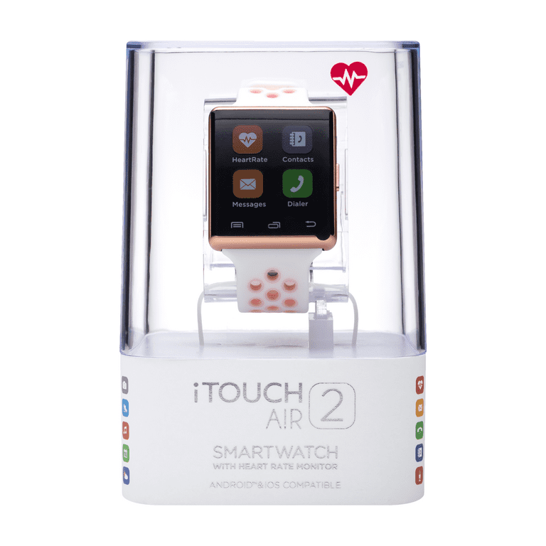 iTouch Air 2 Smartwatch 41mm Rose Gold with White and Pink