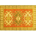thumbnail image 1 of Ahgly Company Indoor Rectangle Geometric Yellow Traditional Area Rugs, 2' x 3', 1 of 4