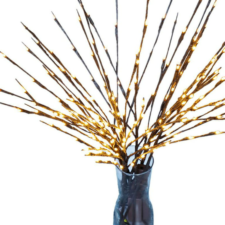 4 Pack Lighted Twig Branches 80 Led