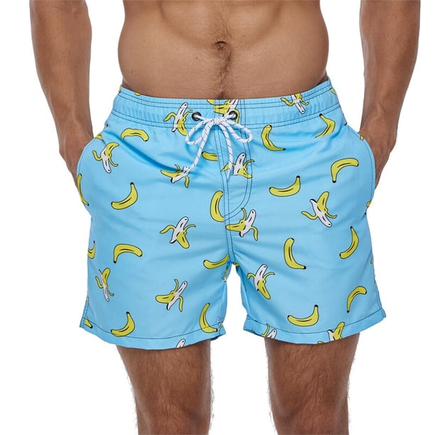 Escact-Ropa deportiva de secado rápido para hombre, calzoncillos de bañador para la playa para hombre, bañadores de natación, ropa de playa, de talla grande de Fitness Fivean unisex