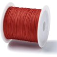 thumbnail image 2 of 1 Roll 28~30m 0.4mm Nylon Chinese Knot Cord Bead Thread Nylon Chinese Knot Cord Nylon Jewelry Cord Stringing Materials for DIY Bracelets Necklace Beading Jewelry Making and Crafts FireBrick, 2 of 3
