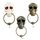 thumbnail image 2 of Bewildely Timbre de calavera de Halloween, interesante adorno de casa embrujada, diseño de escena DIY, decoración de terror, adornos para puerta, Kits de decoración para fiestas Dorado Bewildely HA068191-02B, 2 of 6