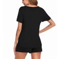 thumbnail image 3 of Conjunto de ropa de dormir para embarazo, pijama de lactancia de maternidad para mujer, conjunto de pijama de lactancia, pijama de maternidad de manga corta, funcionamiento suave, 3 of 4