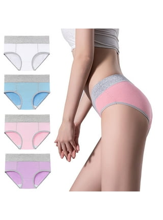 rygai Women Panties Breathable High Elasticity Underwear Butt-lifted Lady  Briefs Female Clothes ,Light Coffee XL