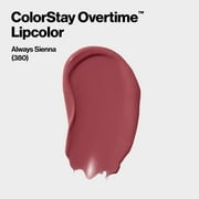 Revlon ColorStay Overtime Longwearing Gloss Lipstick with Vitamin E, 380 Always Sienna, 0.07 fl oz