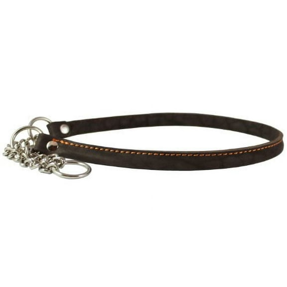 Martingale Genuine Leather Dog Collar Choker Medium to Large 16"-19" Neck, Pitbull, Amstaff, Boxer