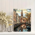thumbnail image 2 of Dutch Canal House Wall Art Canvas Painting， Suitable for Living Room， Bedroom， Office， Kitchen， and Dining Room Decoration., 2 of 8