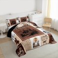 thumbnail image 3 of Feelyou Hippie Tribal Cowboy Bedding Comforter Set, Gothic Western Skeleton Twin Comforter Sets, Teens Kids Boys Girls Reversible Bedding Set, Microfiber Bedroom Decor, 2pcs, 3 of 8