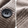 thumbnail image 3 of successthop Wool Sweaters for Men Cardigan Sleeveless Button Up V Neck Tops Winter Layer Look Knitwear with Pockets, 3 of 6