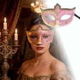 thumbnail image 2 of Masquerade Lace Party Beauty Half Face Lady Wearing, 2 of 4