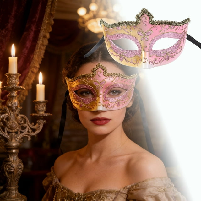 Huanglei Masquerade Lace Party Beauty Half Face Lady Wearing