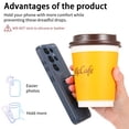 thumbnail image 4 of for Samsung Galaxy S25 Ultra Magnetic Phone Case with Wristband, Magnetic Case [Support Wireless Charging] PU Leather Hard PC Slim Shockproof Protective Cover for Samsung Galaxy S25 Ultra, Blue, 4 of 9