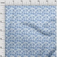 thumbnail image 3 of oneOone Polyester Spandex White & Blue Fabric Floral Craft Projects Decor Fabric Printed By The Yard 56 Inch Wide, 3 of 5