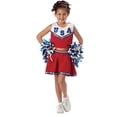 thumbnail image 1 of California Costumes Patriotic Cheerleader Child Costume, Small, Red, 1 of 3
