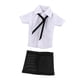 thumbnail image 5 of Ropa para figuras femeninas en miniatura, falda corta, camisa con , ropa para figuras de acción, para de muñecas femeninas de 6 pulgadas, 1/12 Camisa blanca, 5 of 8