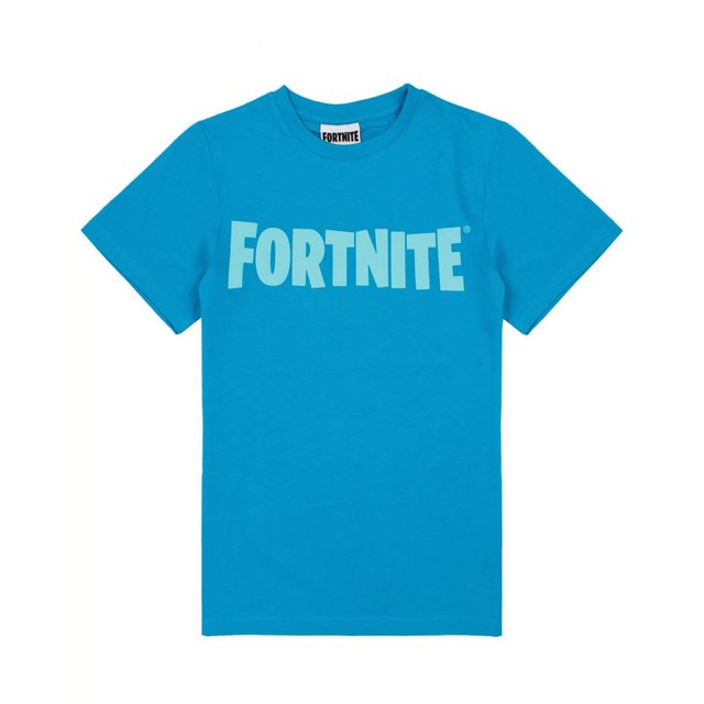 Fortnite - Camiseta Battle Royale para Niños/Niñas (Azul)