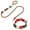Green Red, variant on MGEZCOO Dog Leash and Collar Set, 59 in (1.5 m) Rope Leash, Adjustable Dog Collar, Braided Strong Lead for Walking