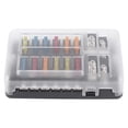 thumbnail image 2 of Caja de fusibles de 12 circuitos, soporte de bloque, luz indicadora de LED, Motor MNI para coche, yate, barco marino Jadeshay A, 2 of 8