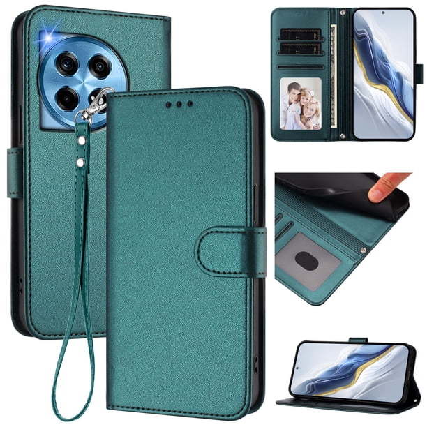 Funda Cartera GANGXUN para OnePlus 12 5G – Cierre Magnético, Protección RFID, Correa Desmontable, Compatible con Carga Inalámbrica