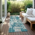thumbnail image 6 of Addison Rugs Chantille Indoor/Outdoor Transitional Abstract Teal Washable Runner Rug, 2'3" x 7'6", 6 of 6