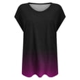 thumbnail image 4 of Njoeus Women's Cap Sleeve Tunic Tops Summer 2024 Casual V-Neck T-Shirts Loose Comfy Tee Shirt Cute Blouses S-XXL, 4 of 4