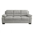 Lexicon Holleman Light Gray Sofa with Modern Textured Fabric and Pillow