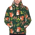 thumbnail image 2 of Bingfone Forest Squirrel Men's Drawstring Hoodie Long Sleeve Pocket Sweatshirts-X-Large, 2 of 6
